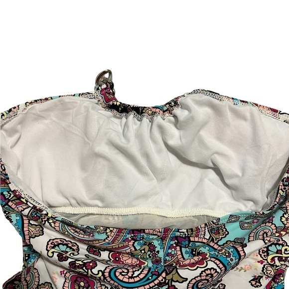 Spanx Love Your Assets by Sara Blakely One Piece Paisley Print Swimsuit Size M - Picture 10 of 11